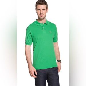 Lacoste Mens Legacy Short Sleeve Pique Polo Shirt. Size Small. Chervil Green